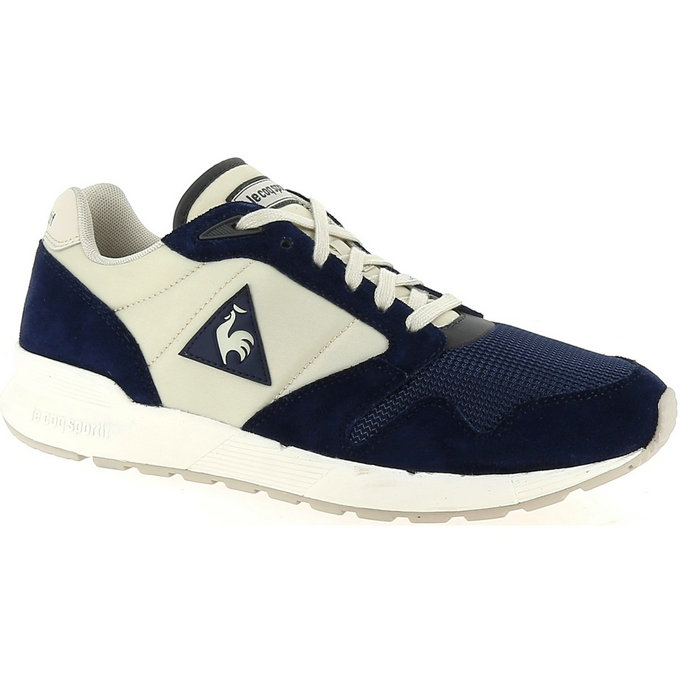 Le Coq Sportif Omega X Nylonsuede Marine/Gris - Chaussures Baskets Basses Homme